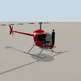 3D model of the Two-seat Piston Heli