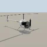 3D model of the Four-seat Piston Heli