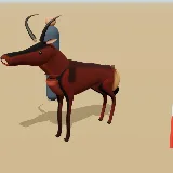 3D model of the Red Hartebeest